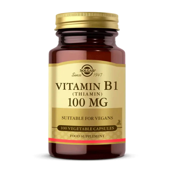 Solgar Vitamin B1 (Thiamin) 100 Mg 100 Kapsül