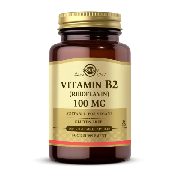 Solgar Vitamin B2 (Riboflavin) 100 mg  100 Kapsül
