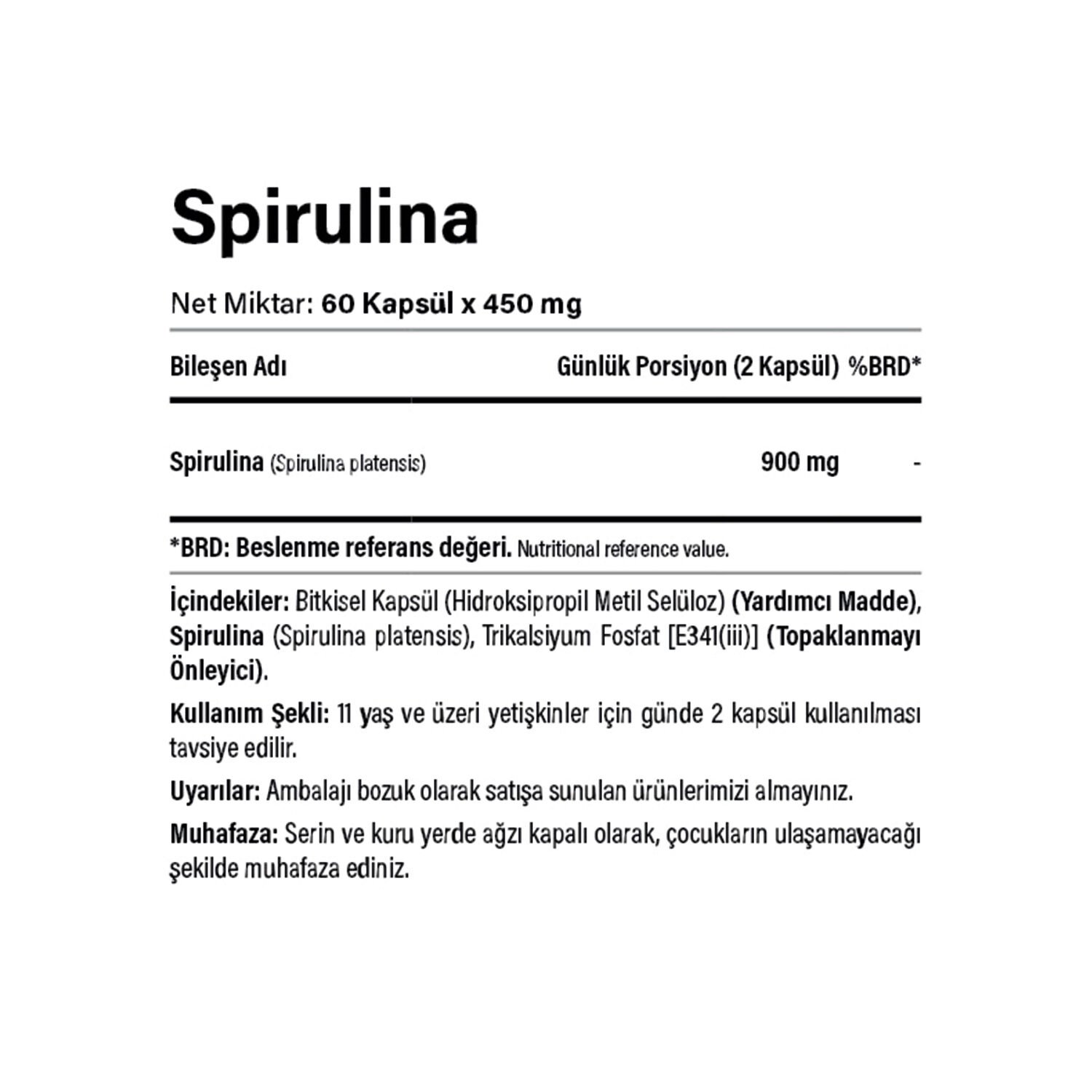 Spirulina 90 Kapsül - 2