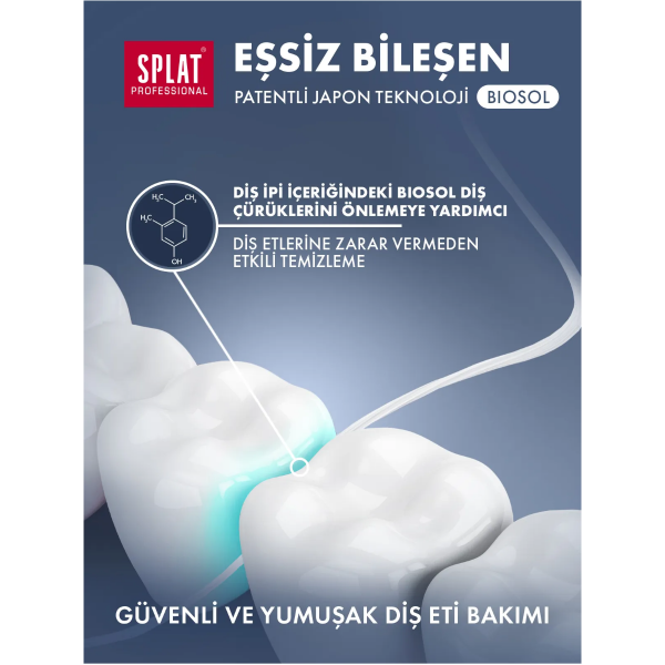 Splat Professional Bergamot ve Limon Aromalı Hacimli Diş İpi 30 mt - 8
