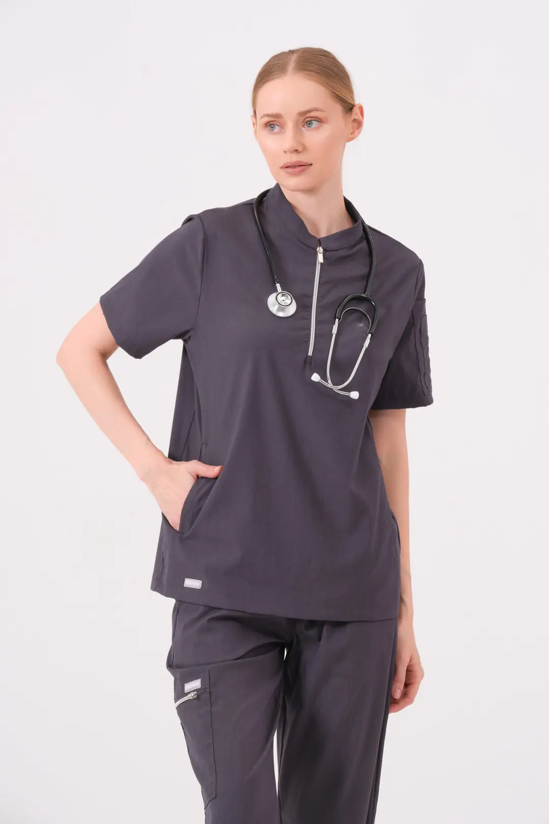 STELLA - ANTRASİT KADIN ÜST ÜNİFORMA - 4