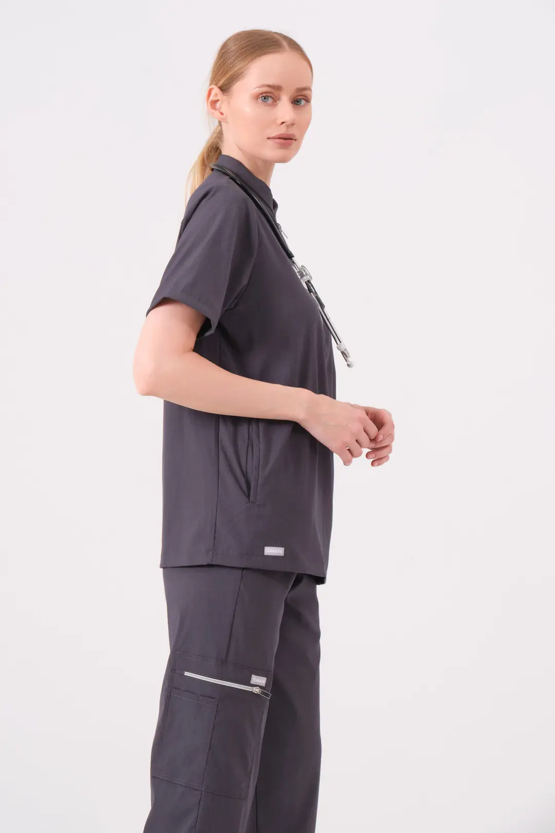 STELLA - ANTRASİT KADIN ÜST ÜNİFORMA - 5