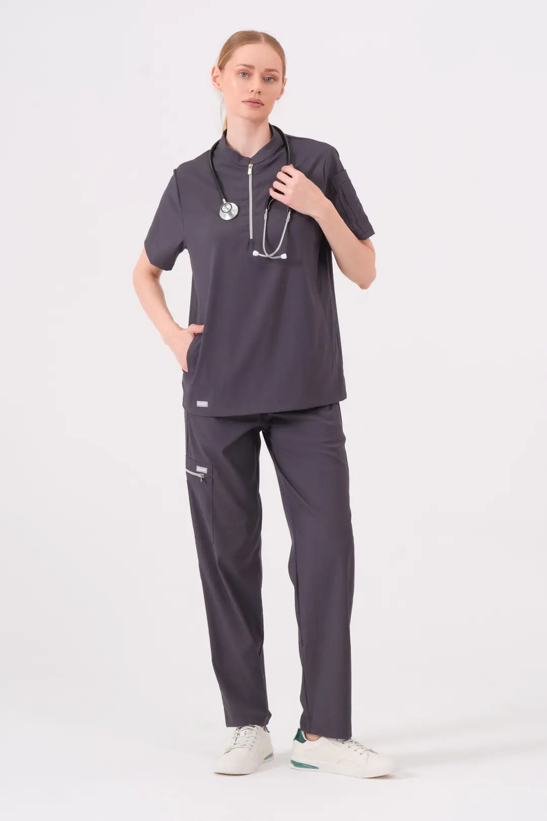 STELLA - ANTRASİT KADIN ÜST ÜNİFORMA - 6