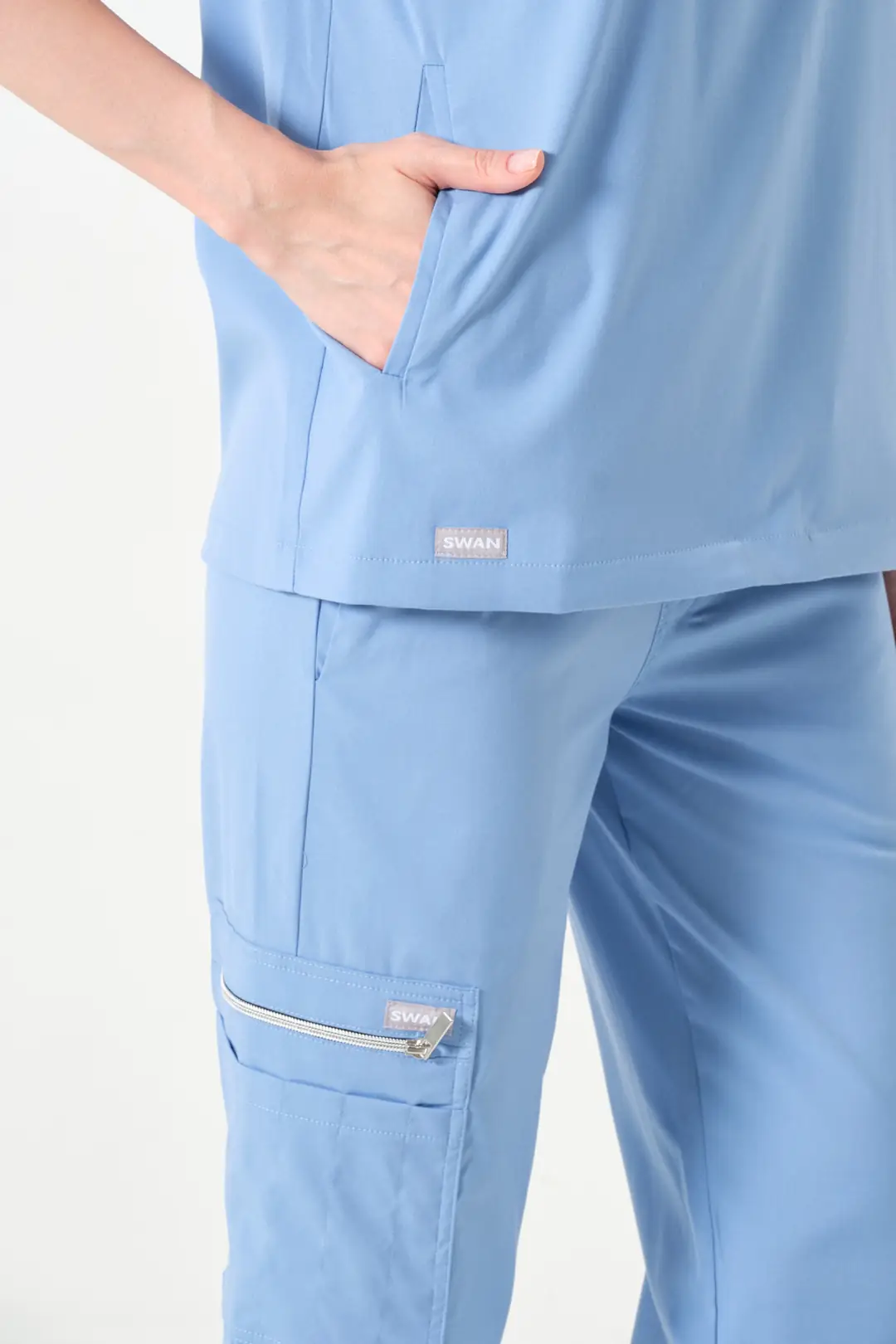 STELLA - BEBE MAVİSİ KADIN ÜST ÜNİFORMA - 4