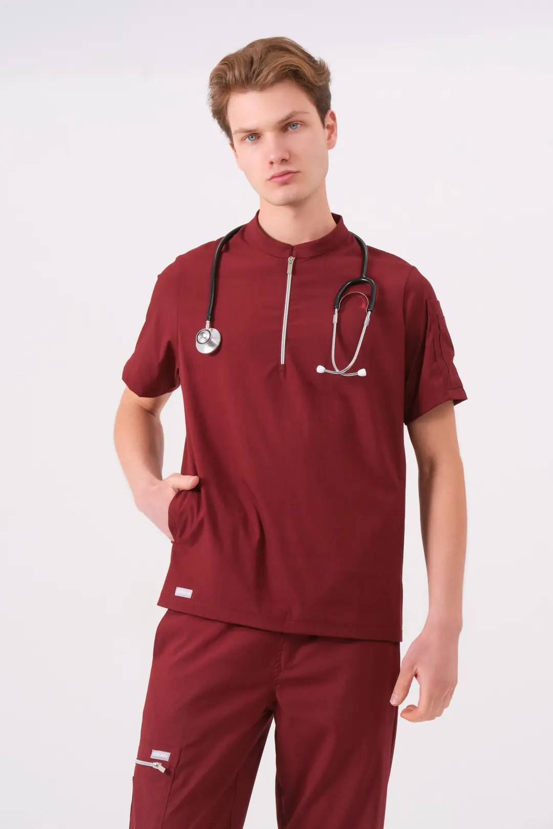 STELLA - BORDO ERKEK ÜST ÜNİFORMA