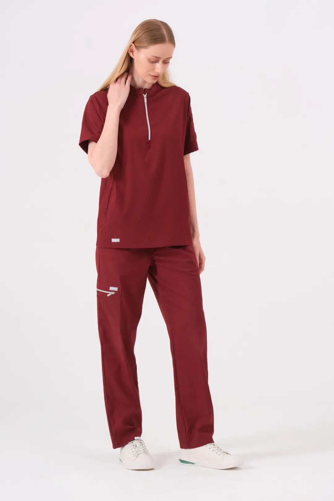 STELLA - BORDO KADIN ÜST ÜNİFORMA - 5