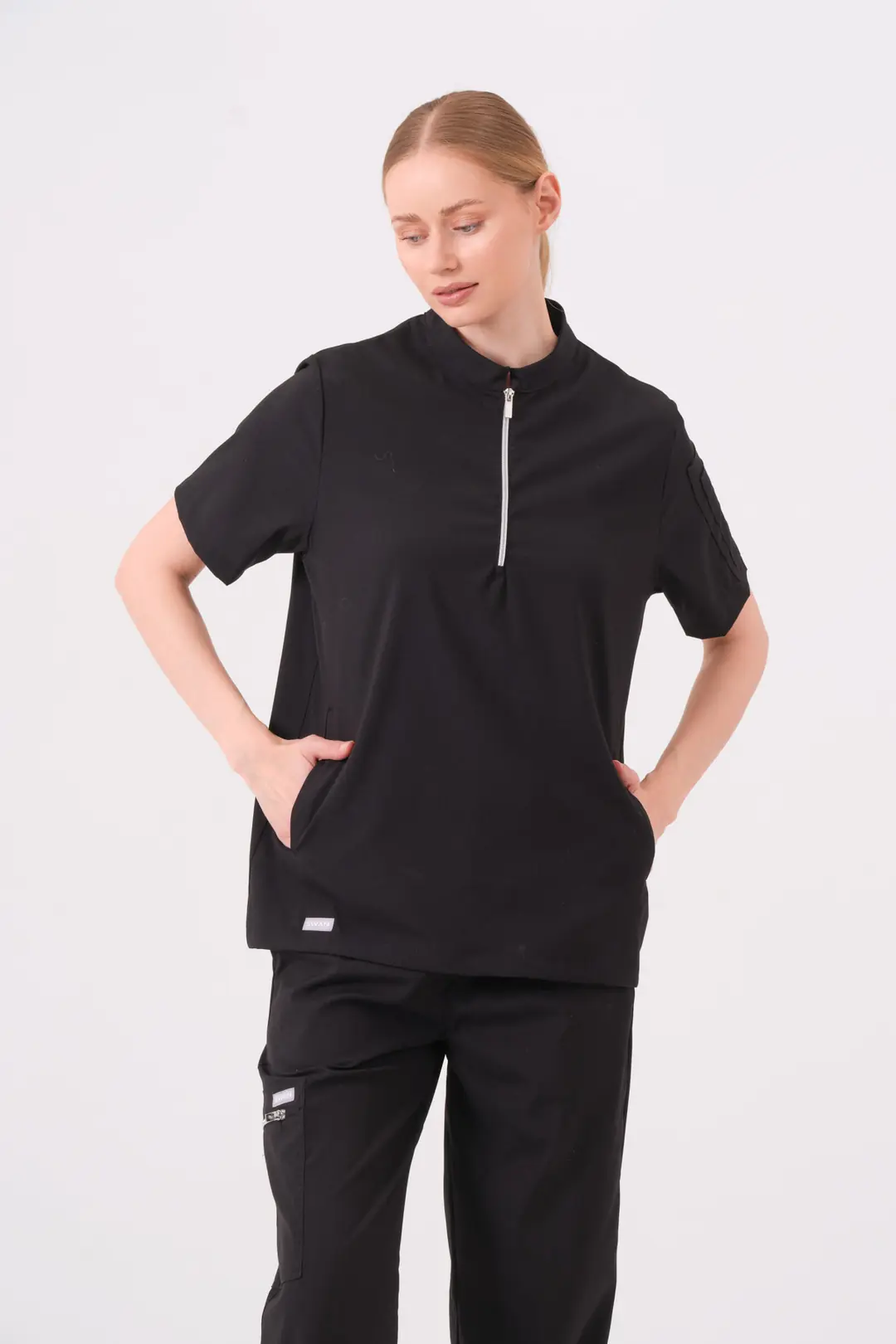 STELLA - SİYAH KADIN ÜST ÜNİFORMA