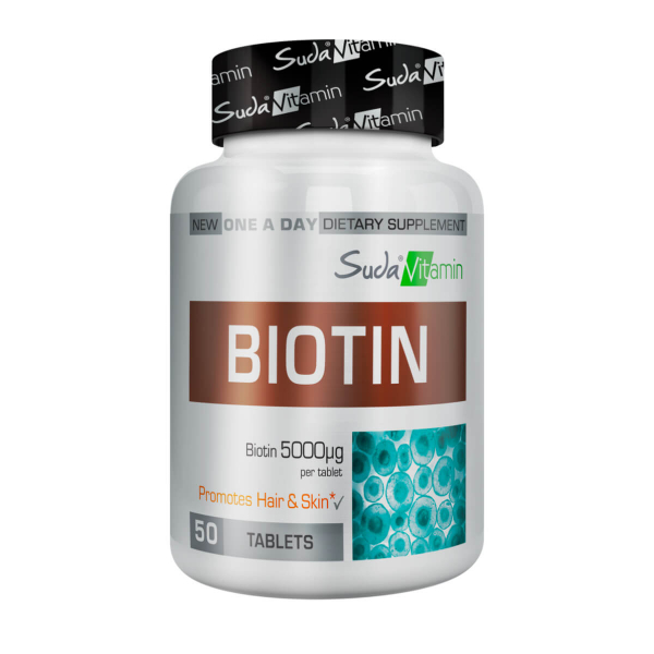 Suda Vitamin Biotin 5000 mcg 50 Tablet