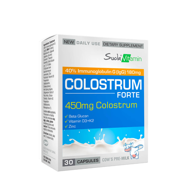 Suda Vitamin Colostrum Forte  30 Kapsül