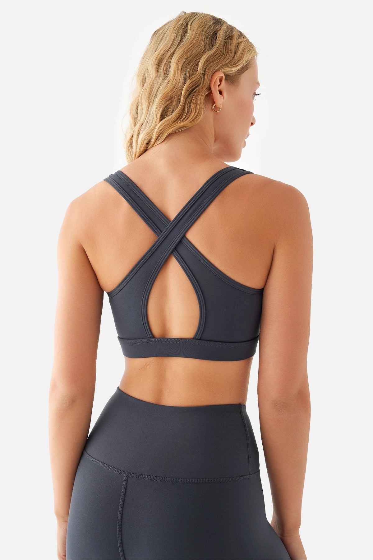 Anna Comfylux Orta Destekli Füme Spor Bra - 4