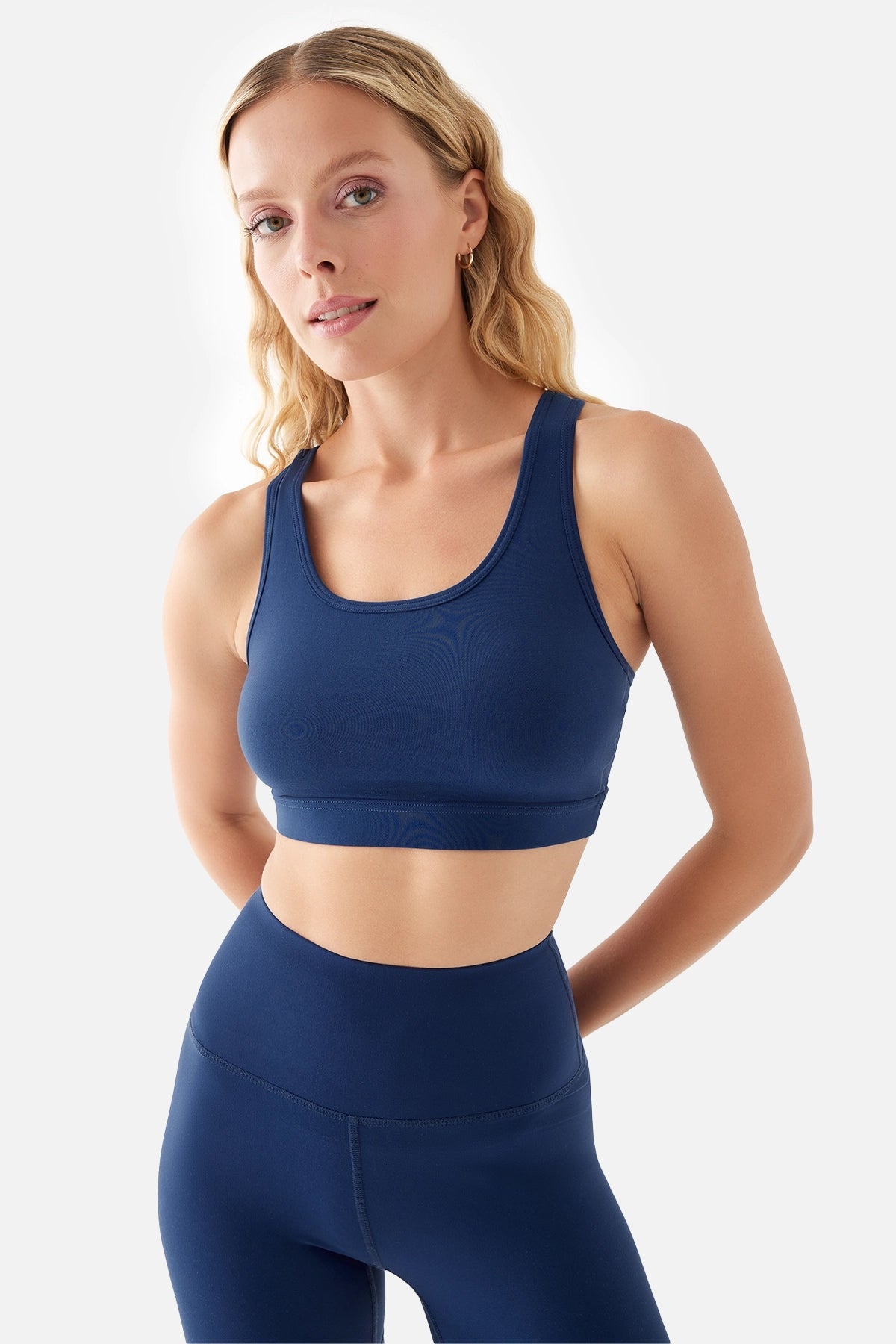 Anna Comfylux Orta Destekli Lacivert Spor Bra