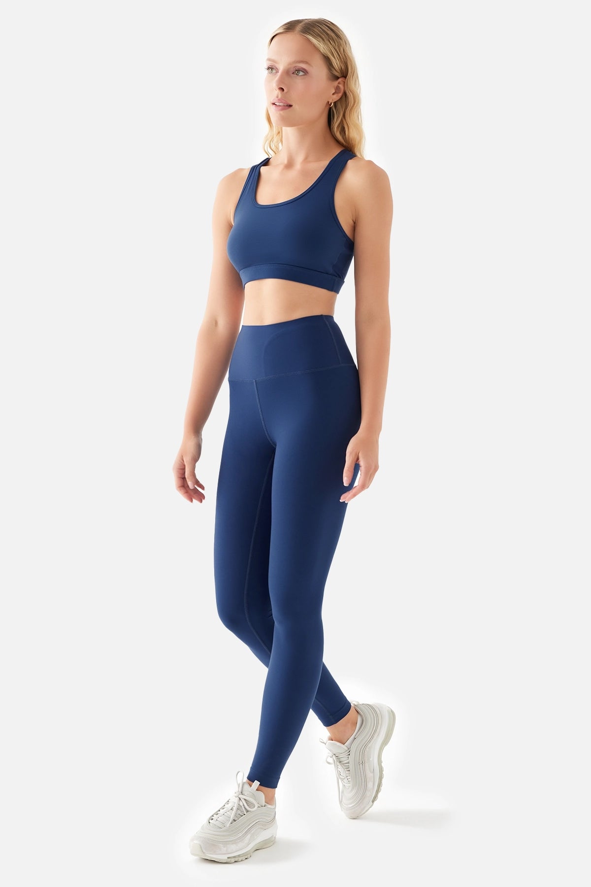 Anna Comfylux Yüksek Bel Lacivert Spor Tayt - 3