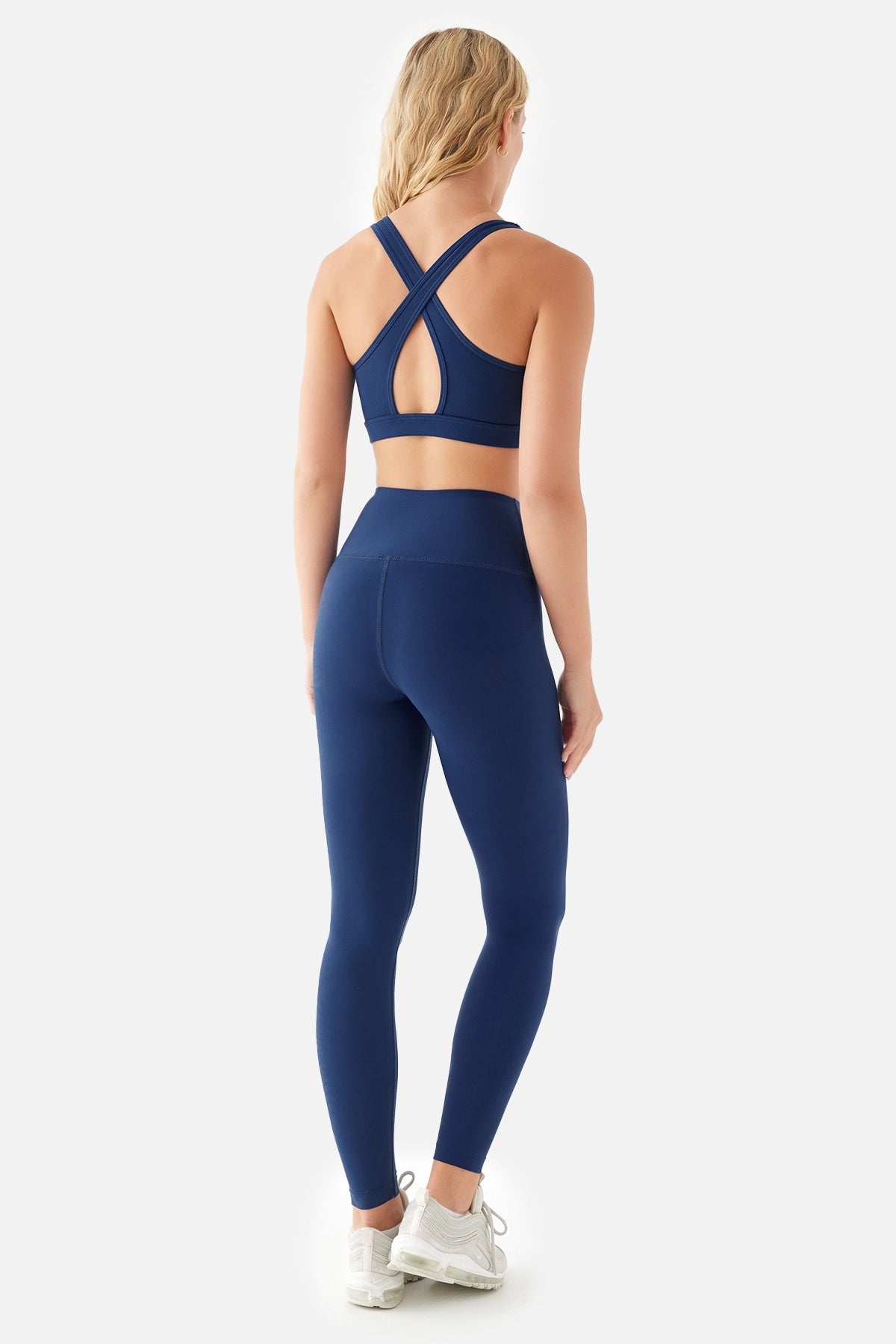 Anna Comfylux Yüksek Bel Lacivert Spor Tayt - 4