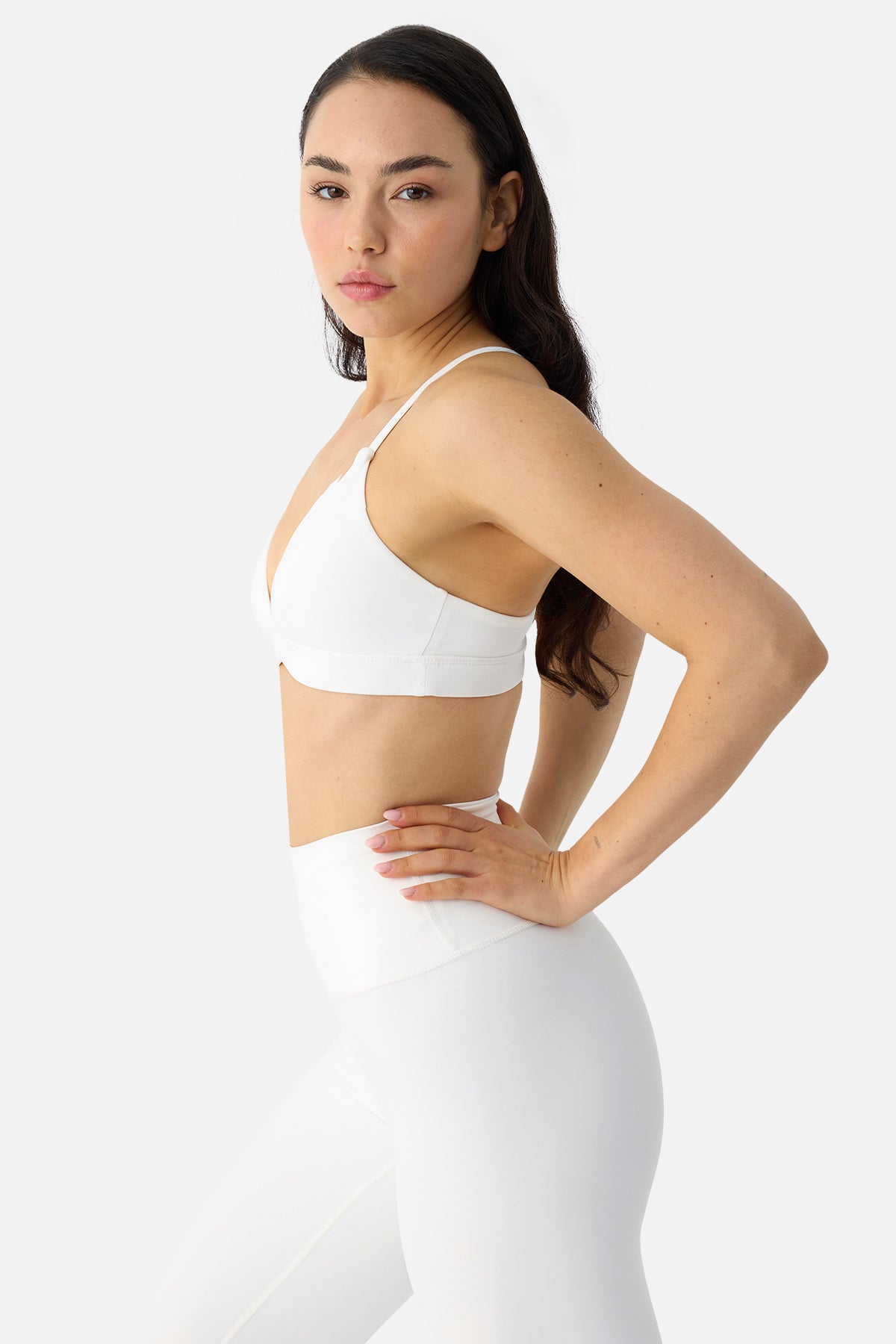 Aria Yumuşak Orta Destek Ekru Spor Bra - 4