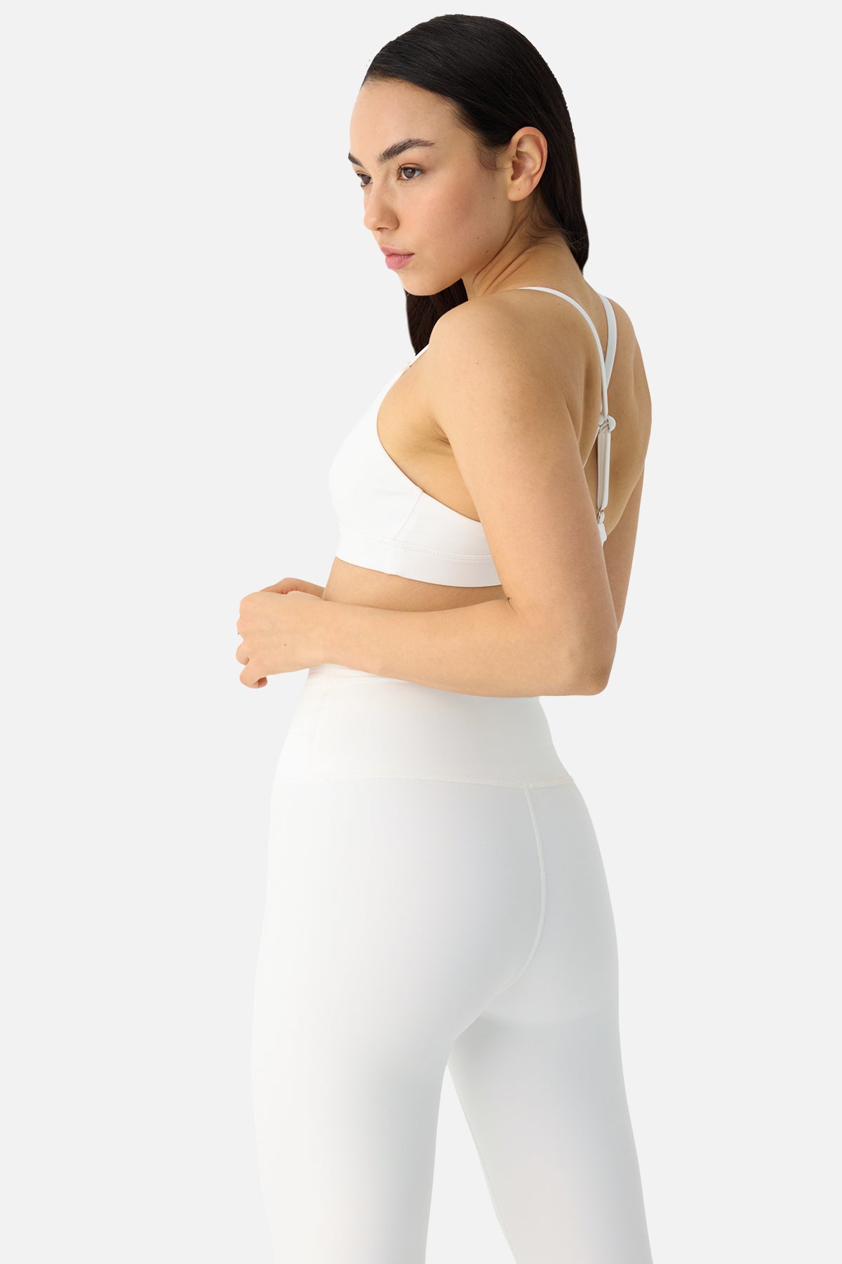 Aria Yumuşak Orta Destek Ekru Spor Bra - 5