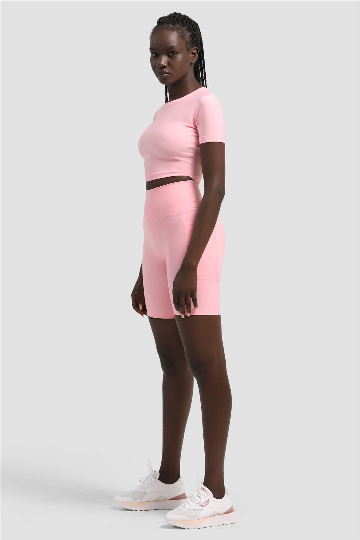 Dizüstü Cepli Pembe Sport Tayt - 4