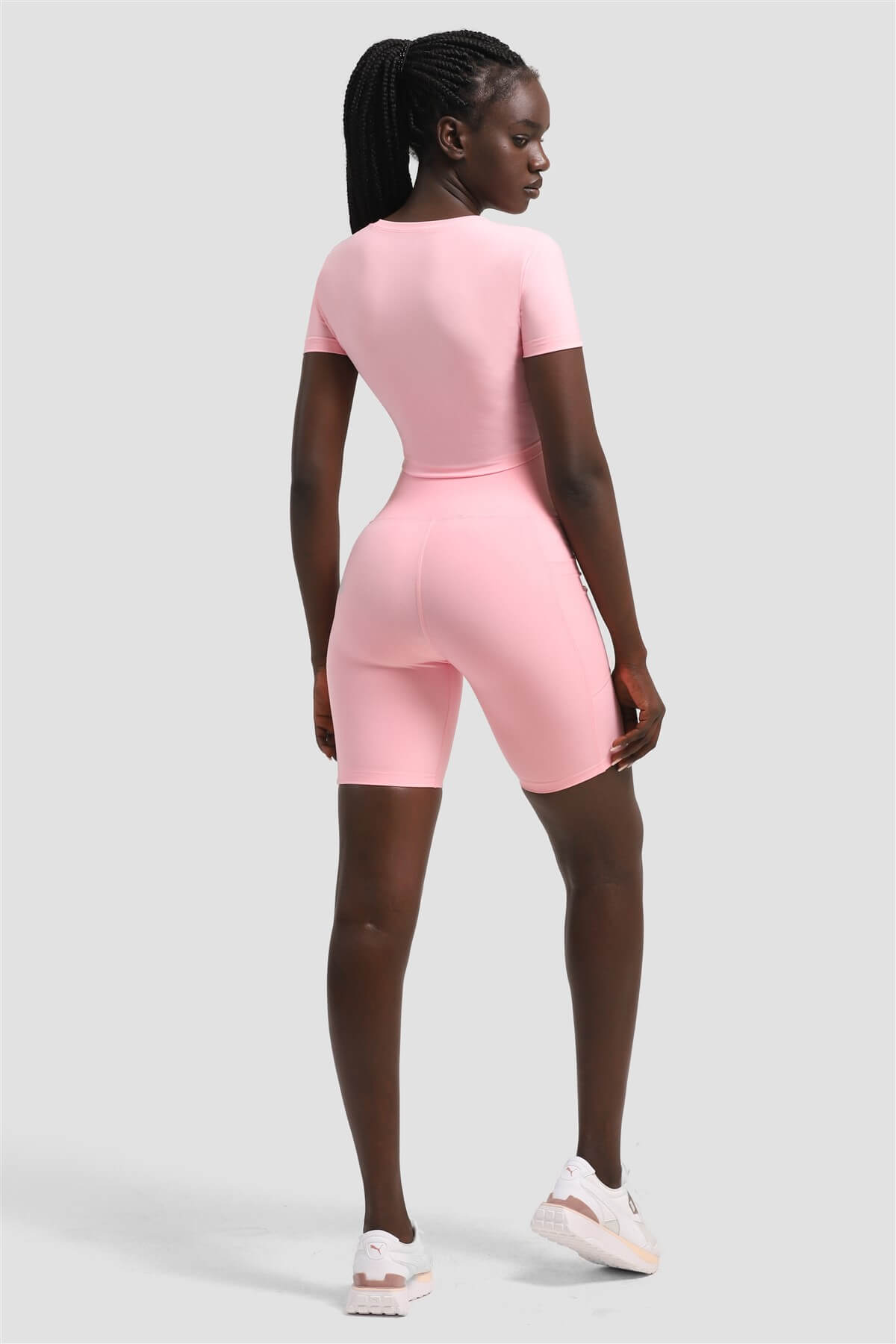 Dizüstü Cepli Pembe Sport Tayt - 5