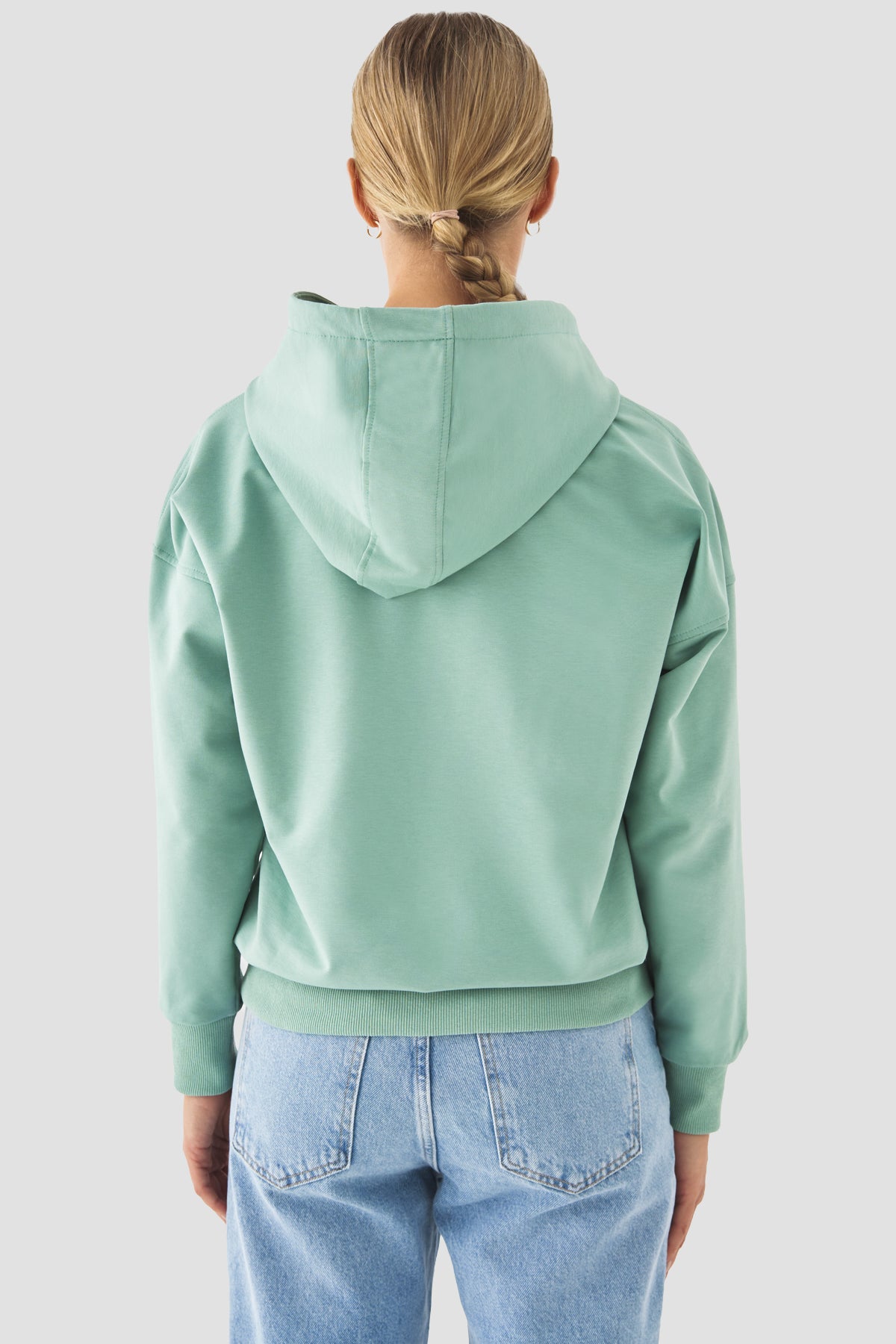 Fiona Oversize Cepli Açık Yeşil Hoodie - 5