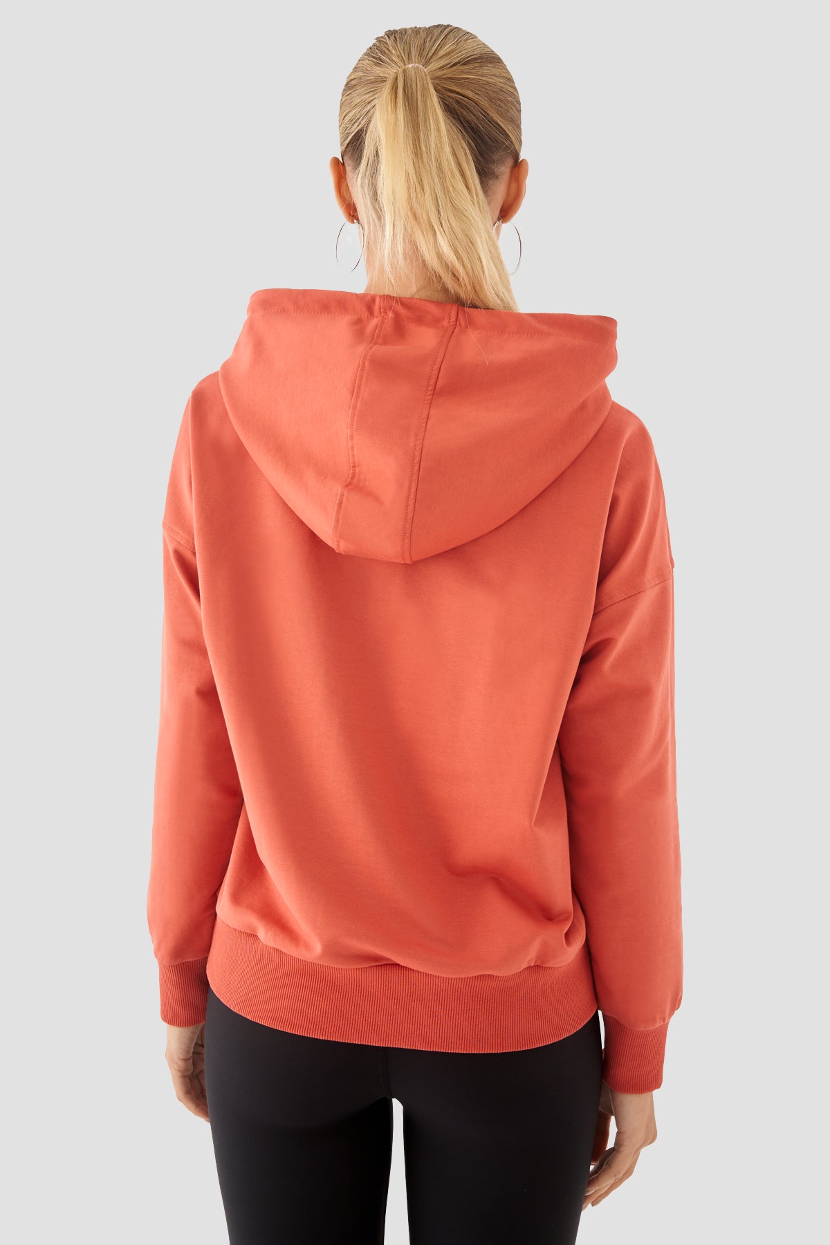 Fiona Oversize Cepli Kiremit Hoodie - 3