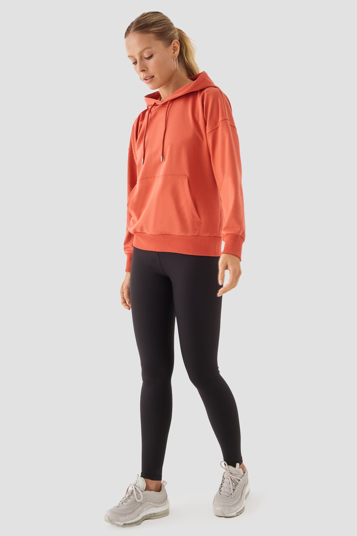 Fiona Oversize Cepli Kiremit Hoodie - 5