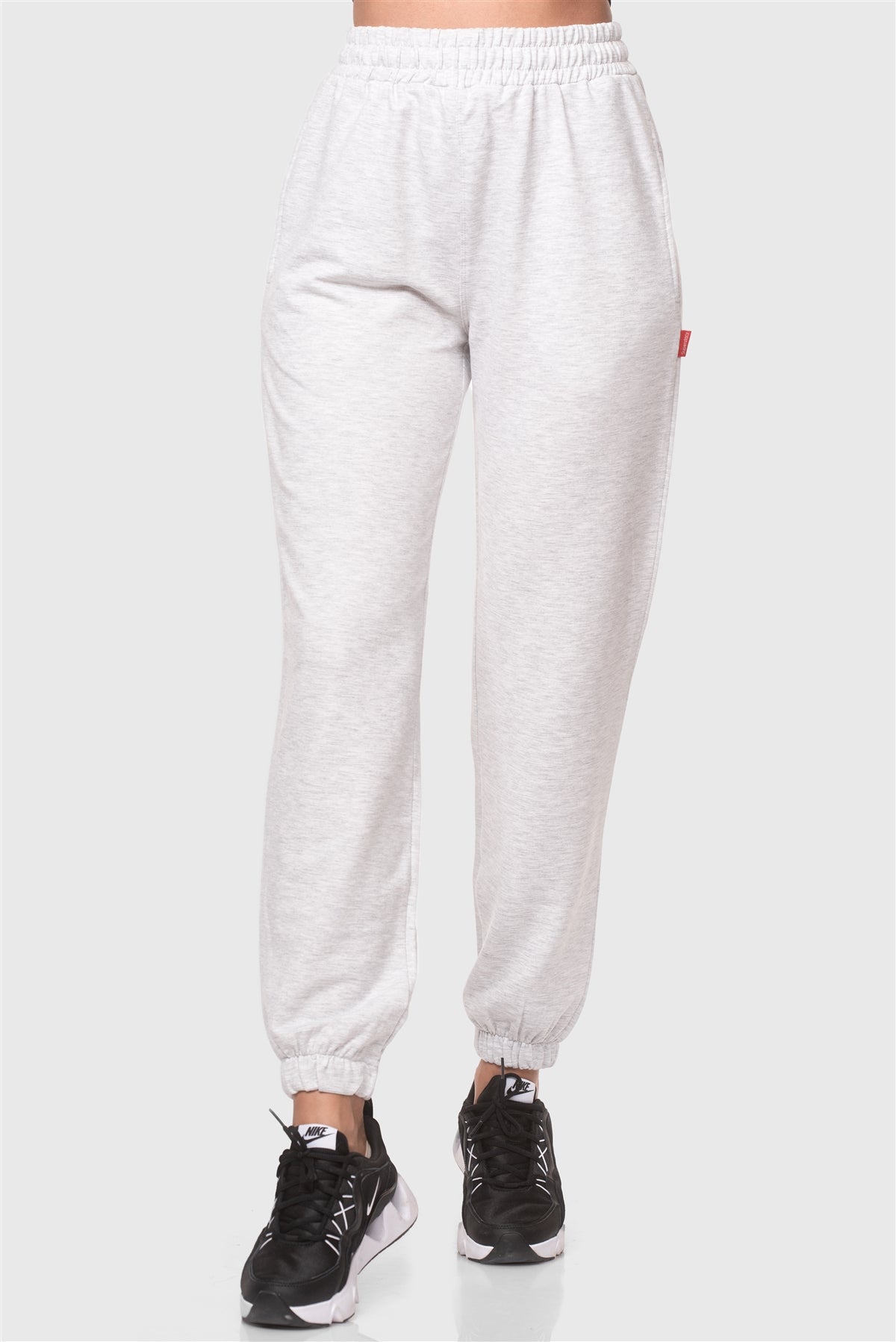 Jogger Gri Melanj Eşofman Altı - 4