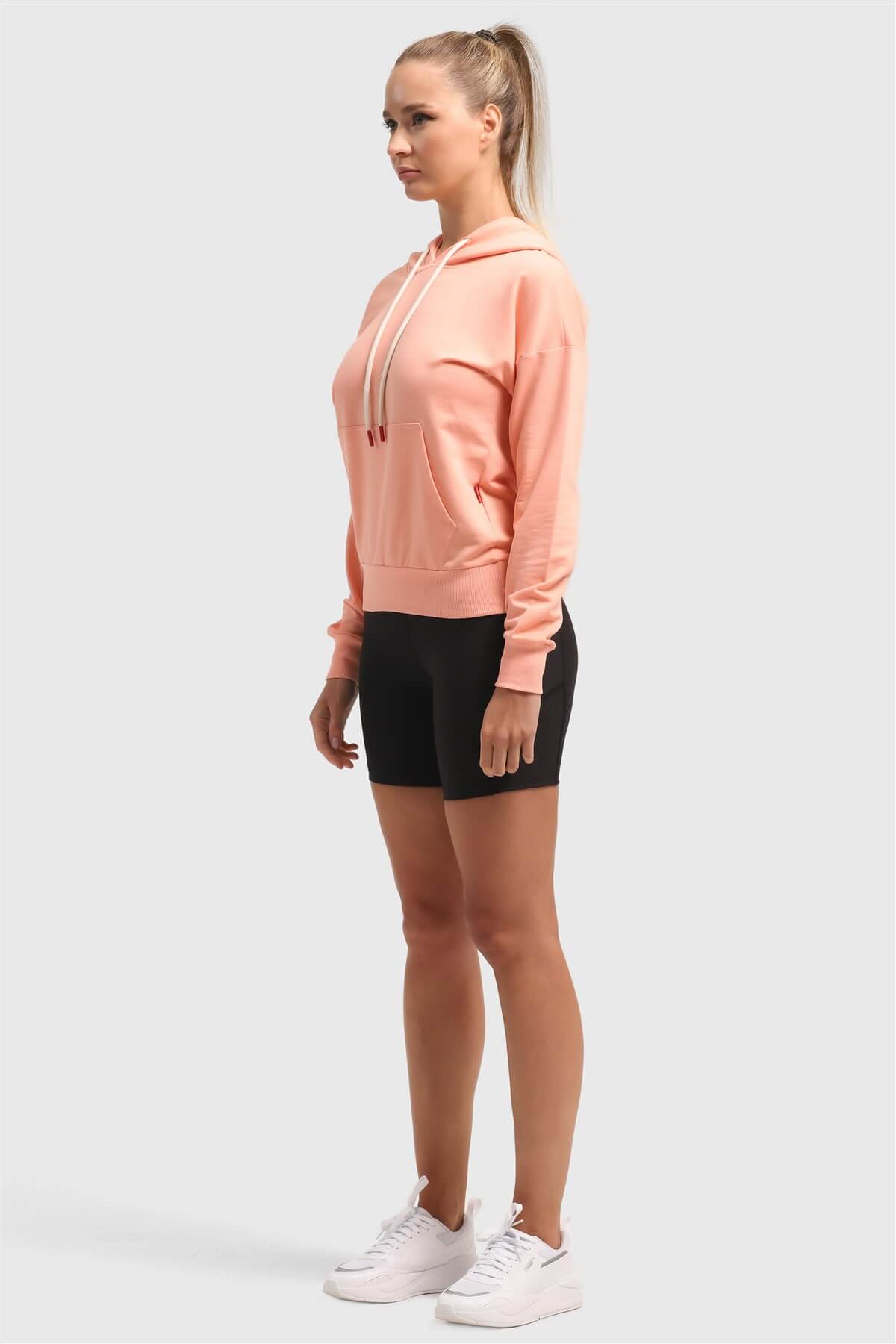 Kadın Somon Sweatshırt - 3