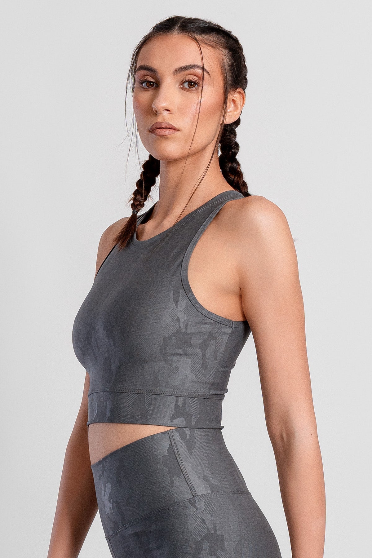 Khaite Kamuflaj Füme Spor Bra - 3