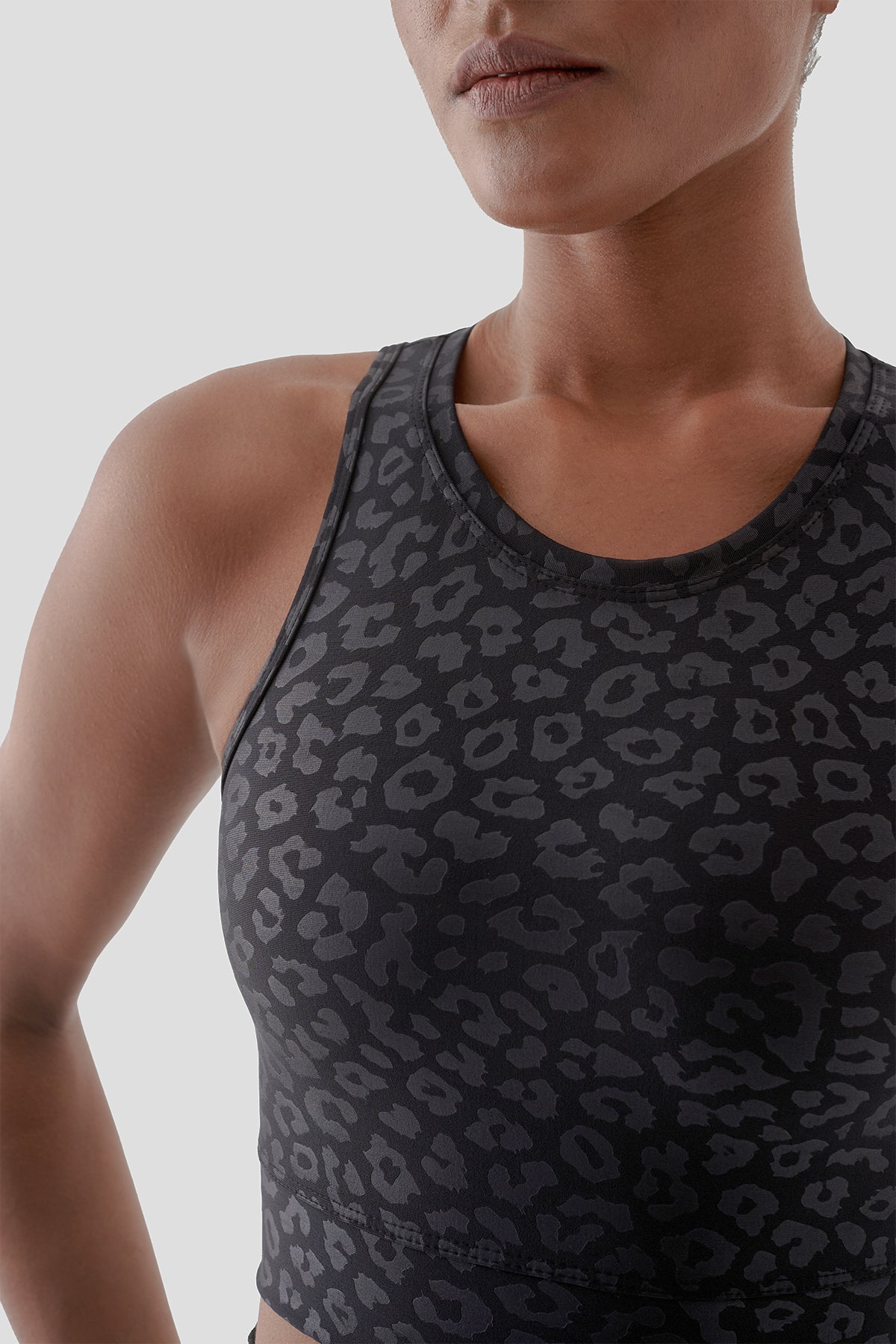 Leopar Spor Siyah Bra - 4