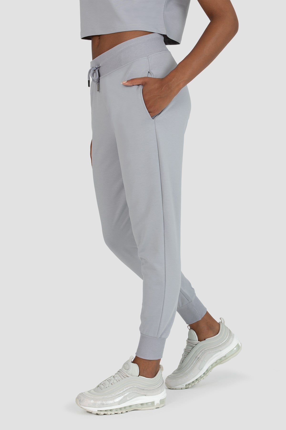 Lexa Havuç Kesim Gri Jogger - 4