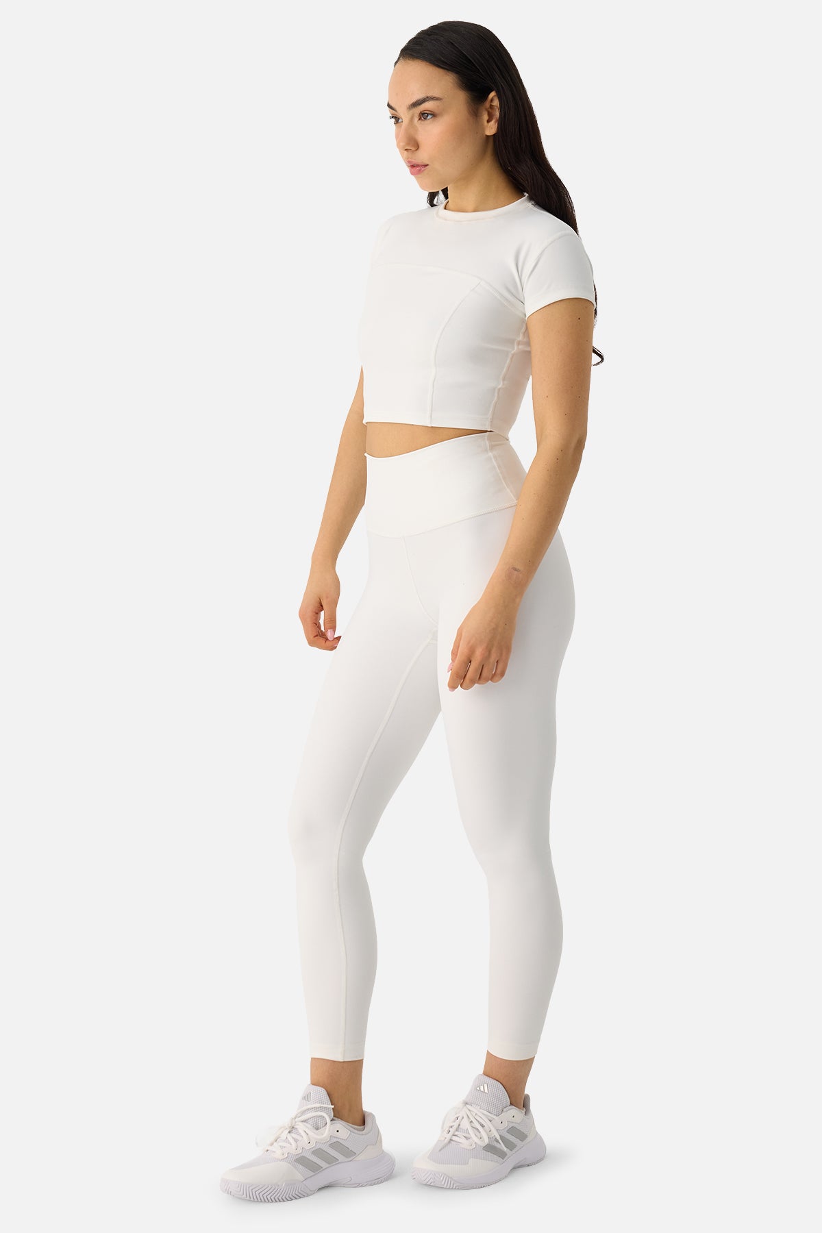 Liora Yumuşak Kumaş 7/8 Ekru Spor Tayt - 5