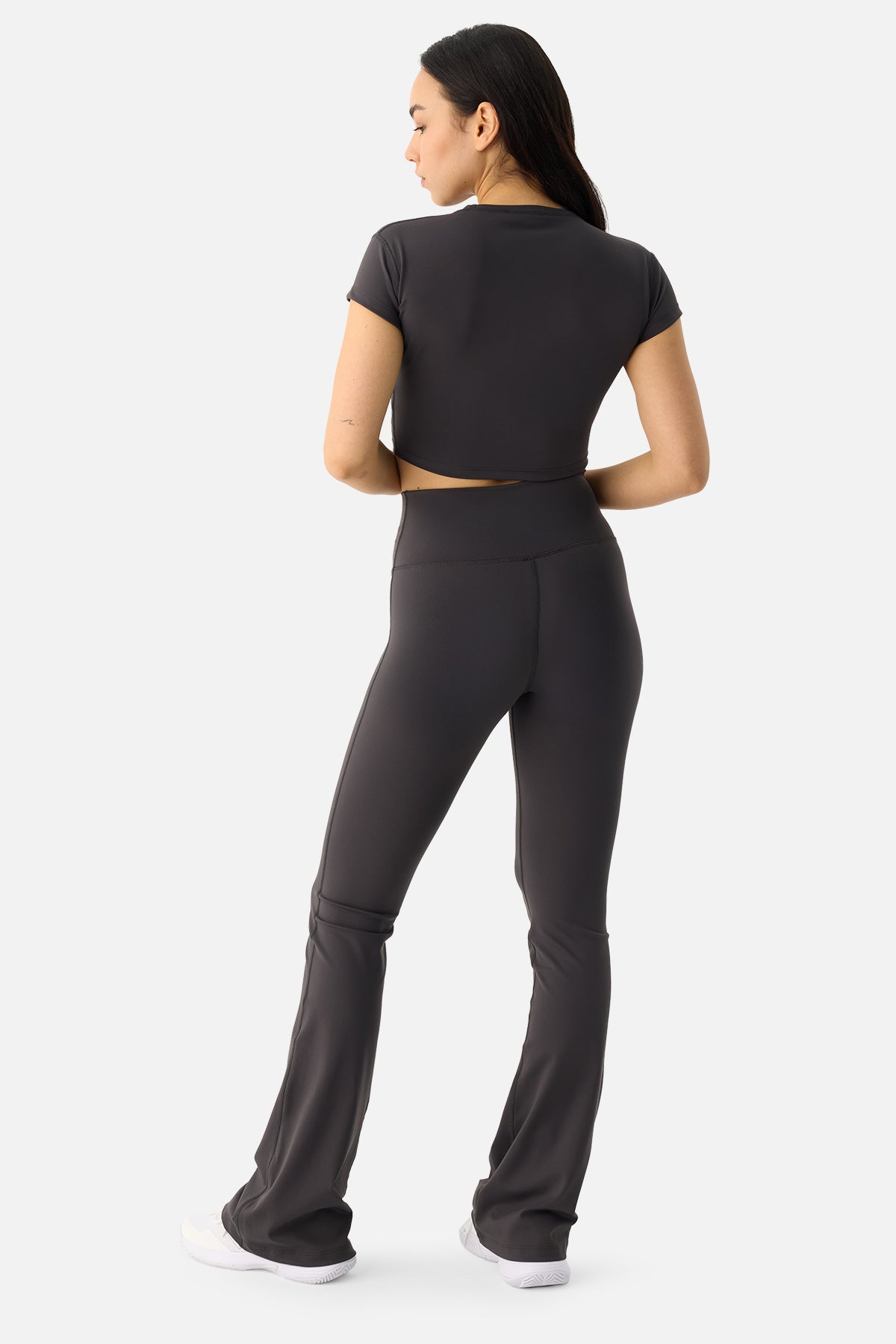 Liora Yumuşak Kumaş Geniş Paça Füme Tayt Pantolon - 5