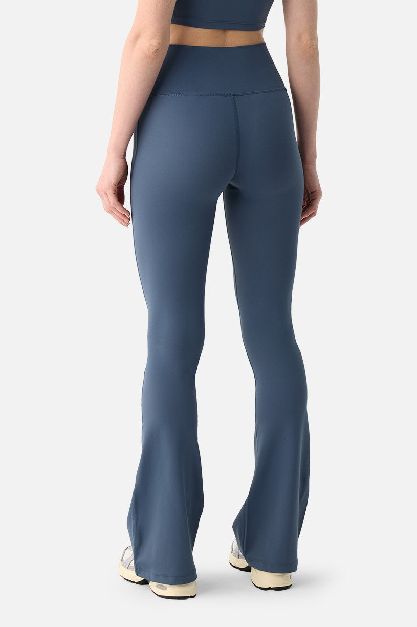 Liora Yumuşak Kumaş Geniş Paça İndigo Tayt Pantolon - 5