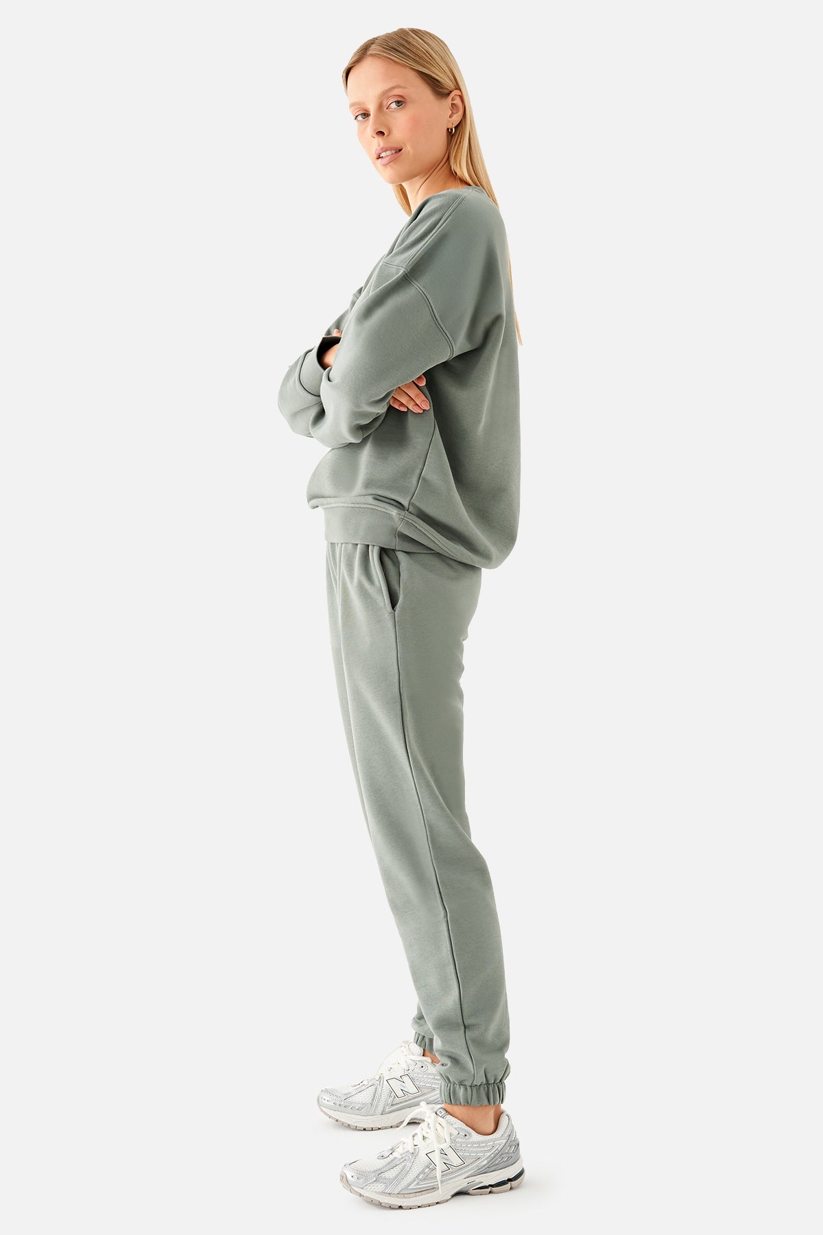 Mia Oversize Haki Jogger Eşofman Altı - 3