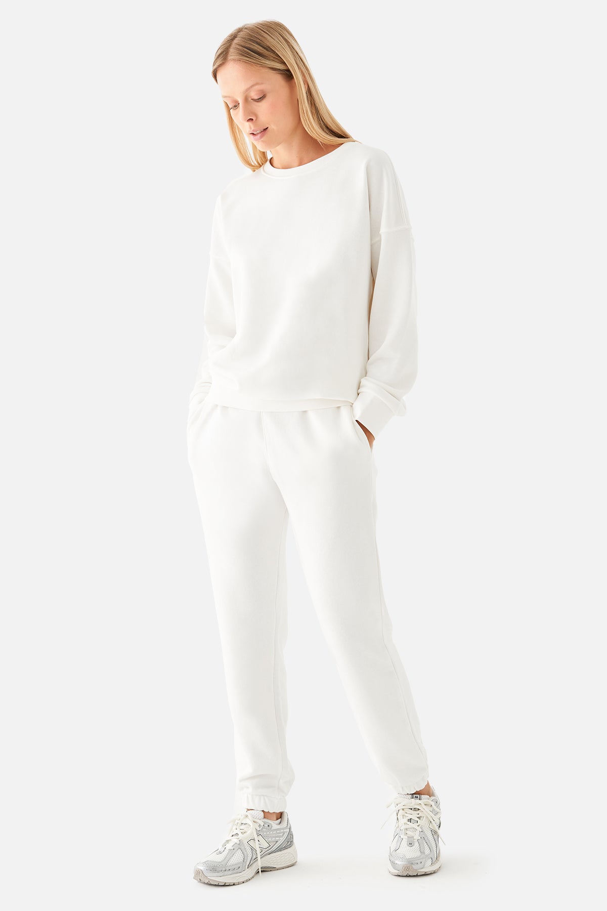Mia Oversize Krem Jogger Eşofman Altı - 3