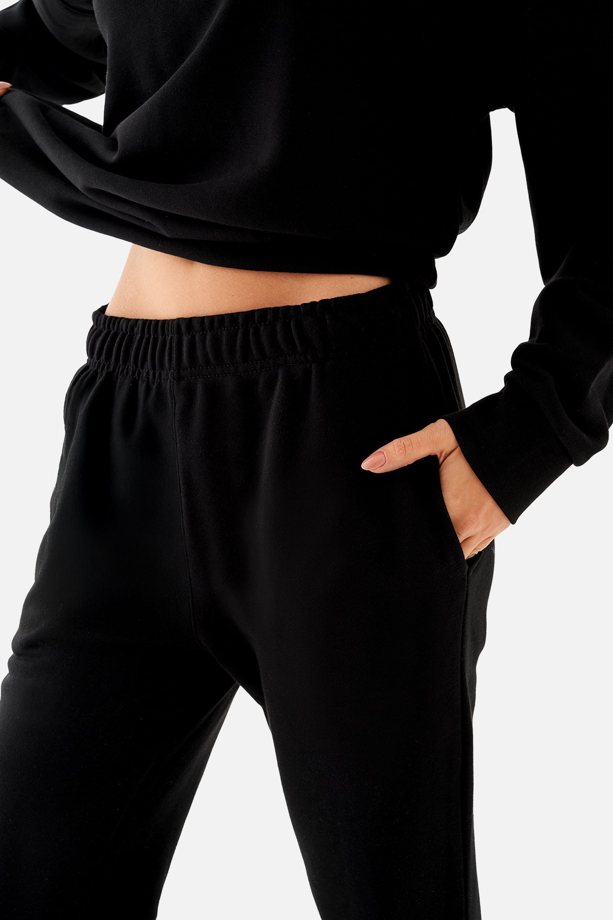 Mia Oversize Siyah Jogger Eşofman Altı - 4