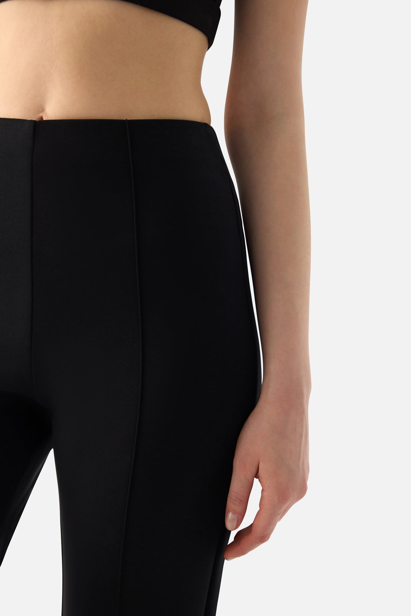 Mira Modal İspanyol Paça Siyah Pantolon - 7