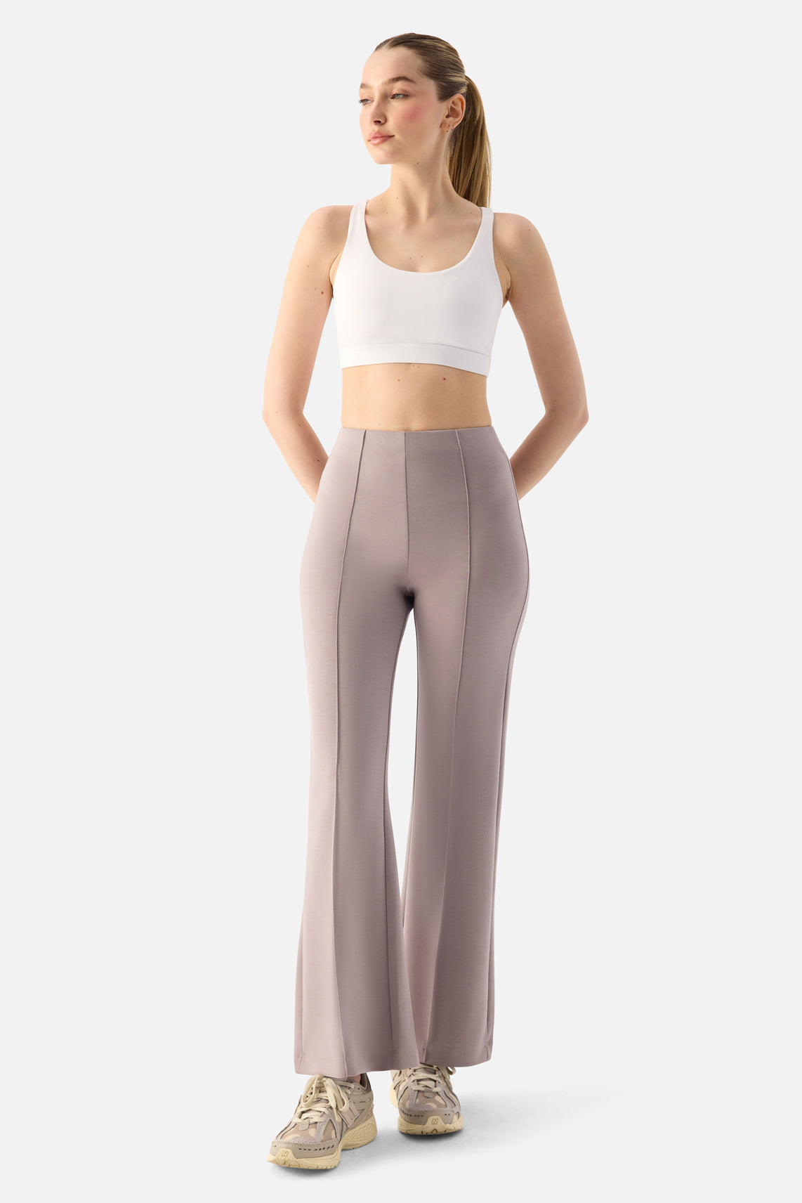 Mira Modal İspanyol Paça Taş Rengi Pantolon - 3