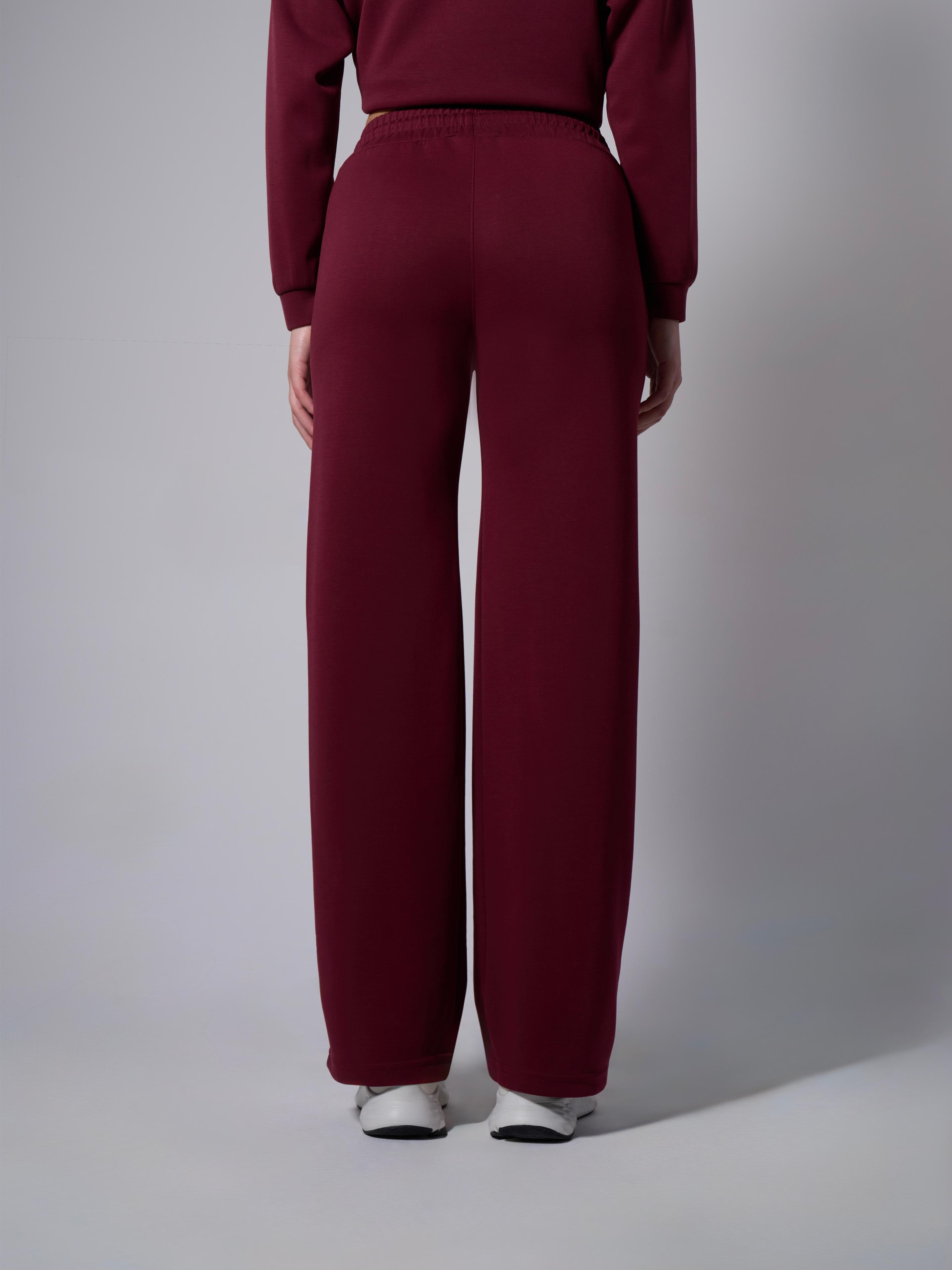 Nora Yüksek Bel Modal Bordo Pantolon - 5