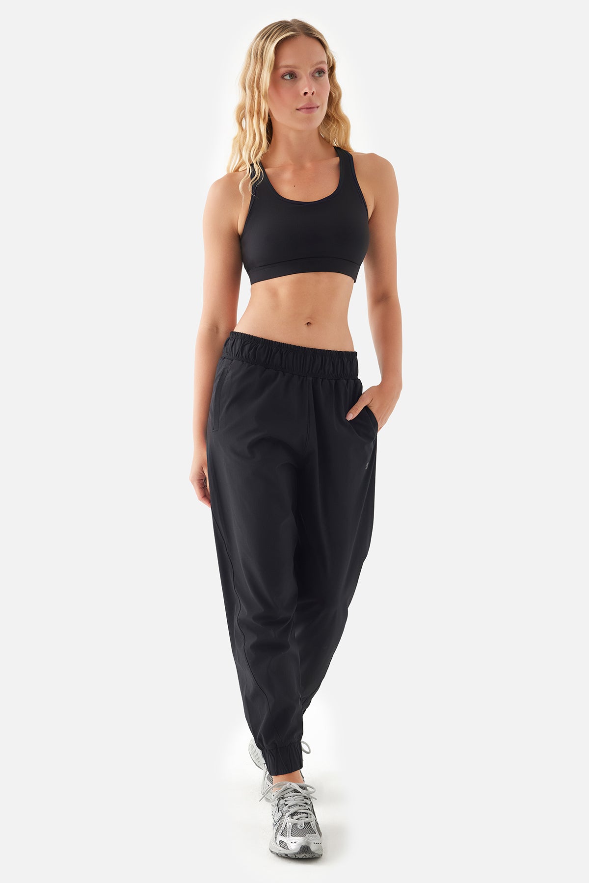Nova Paraşüt Siyah Spor Pantolon - 3
