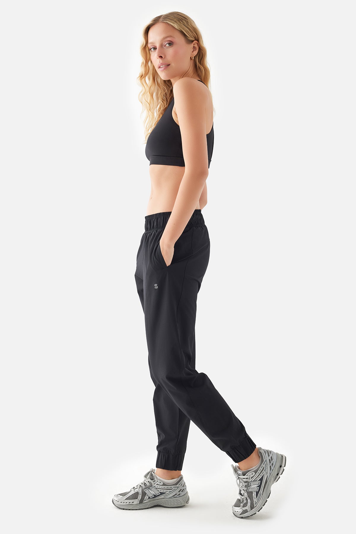 Nova Paraşüt Siyah Spor Pantolon - 4