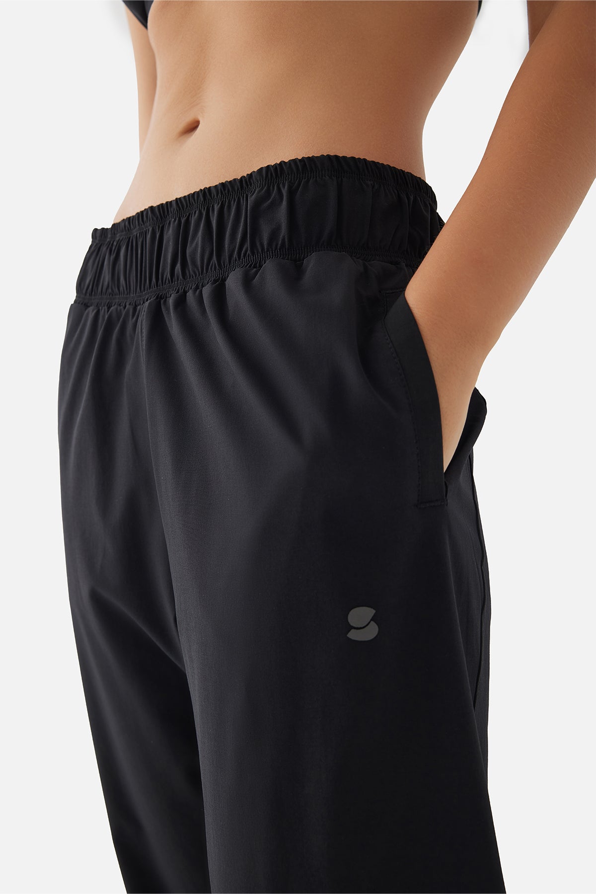 Nova Paraşüt Siyah Spor Pantolon - 6