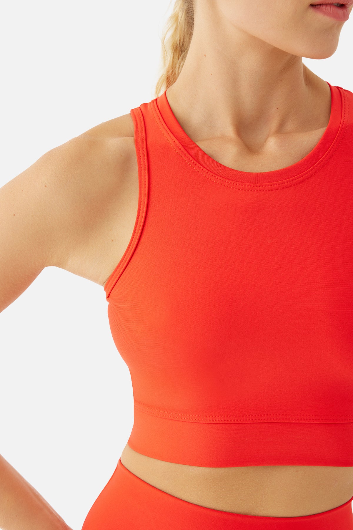 Olivia Nar Çiçeği Spor Crop - 5