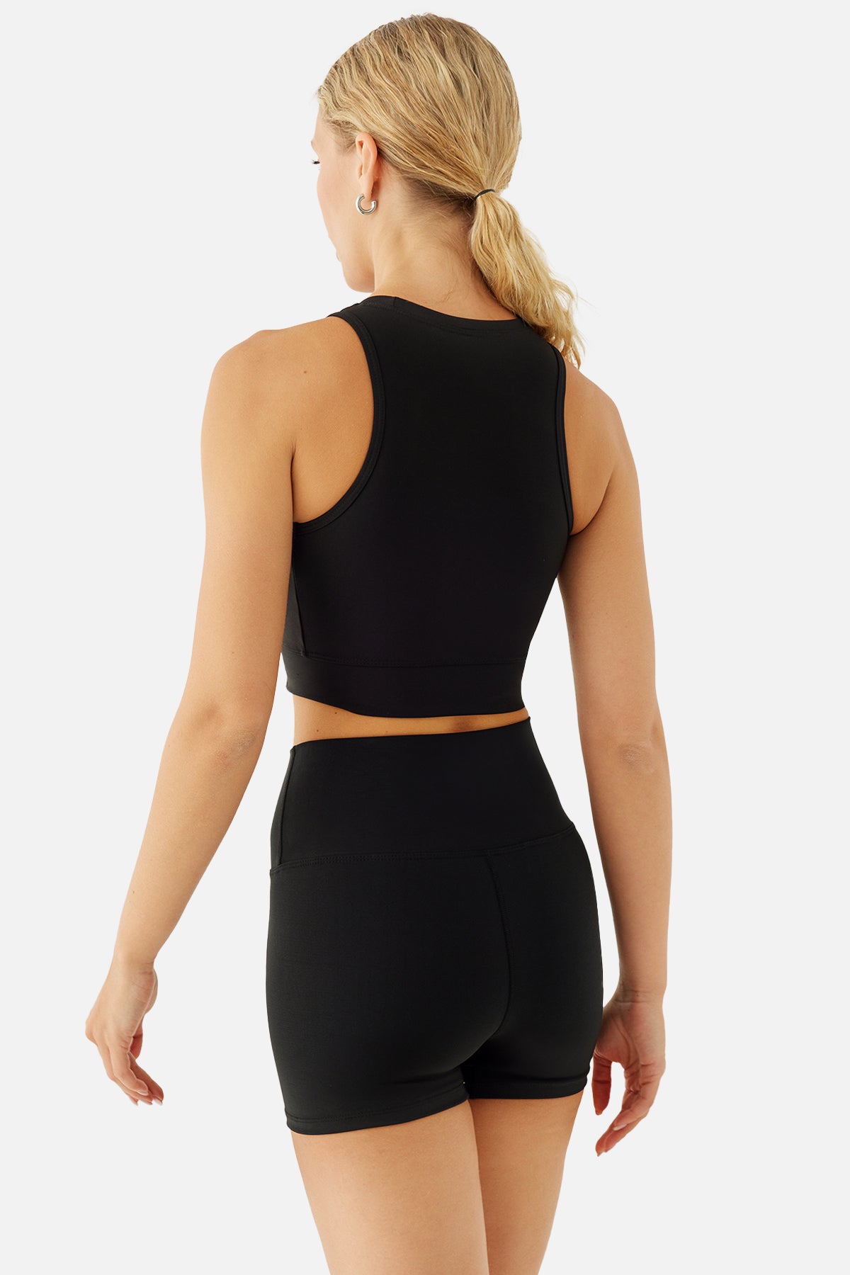 Olivia Siyah Spor Crop - 4