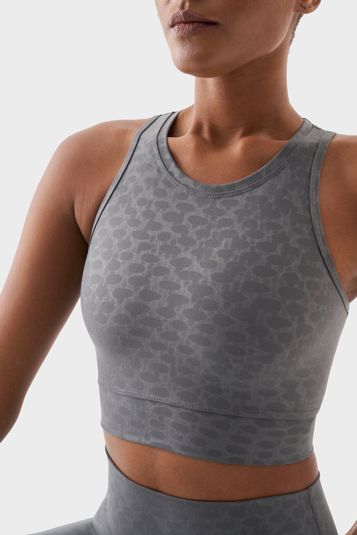 Roise Damla Desenli Füme Spor Bra - 3