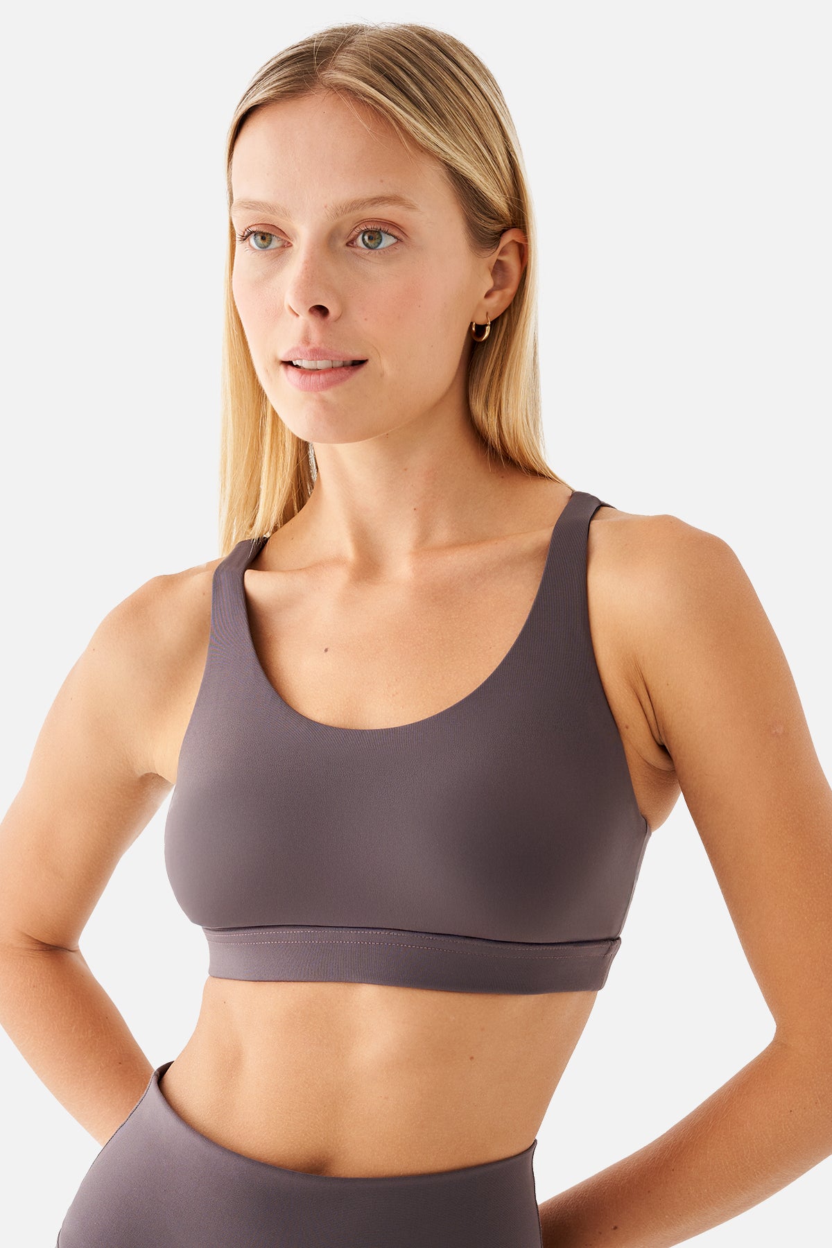 Stella Orta Destekli Açık Mor Spor Bra - 4