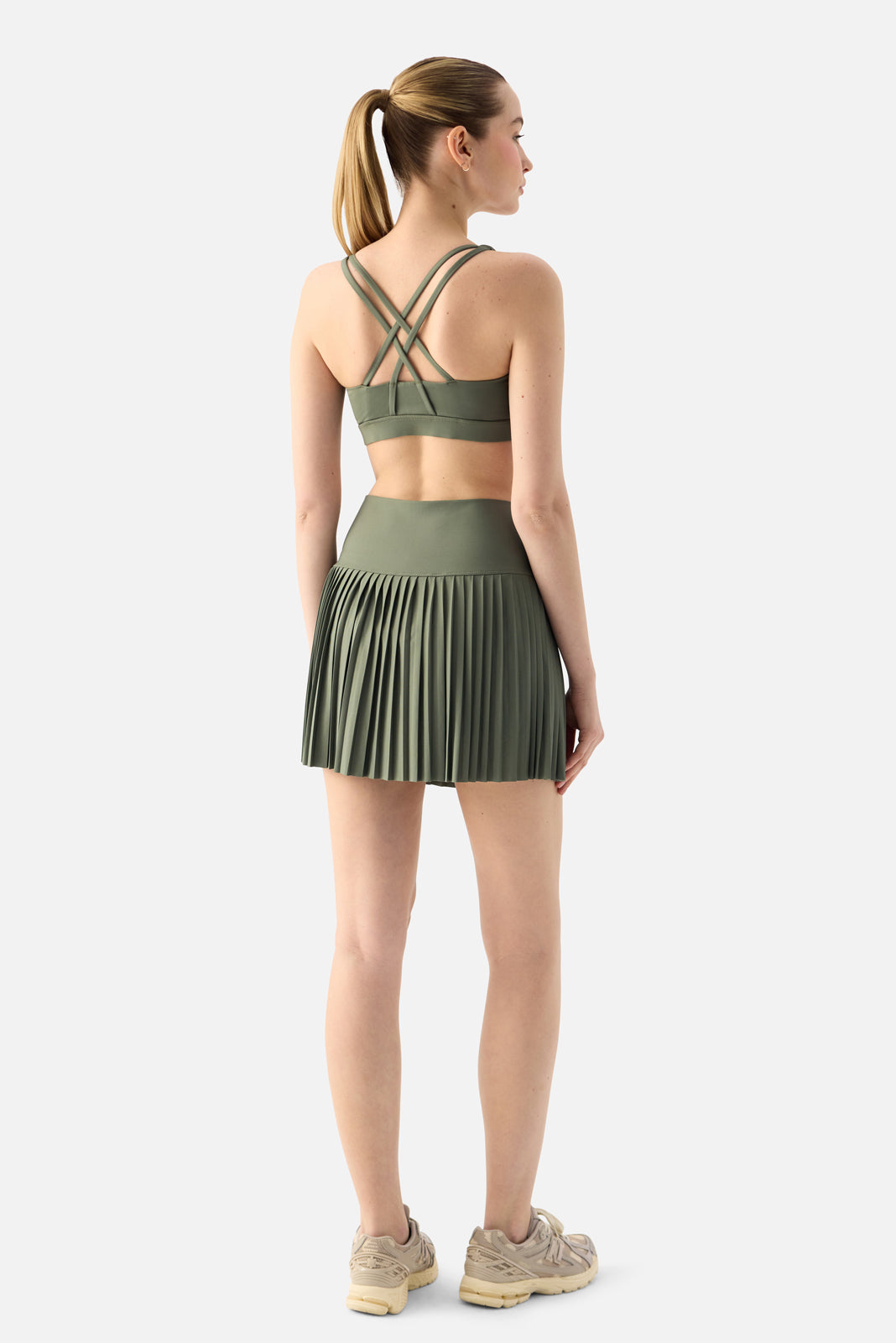 Stella Orta Destekli Yosun Yeşili Spor Bra - 7