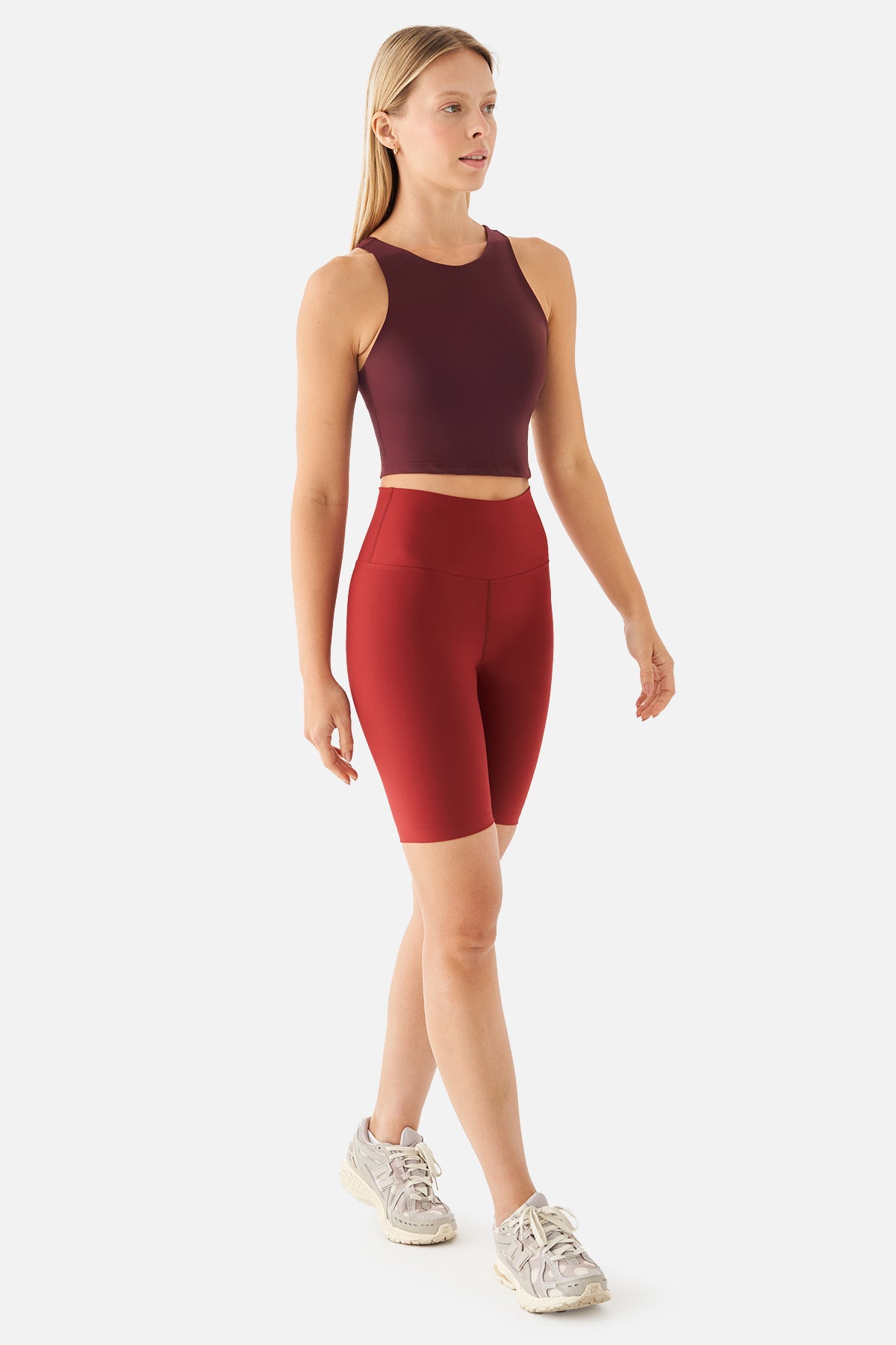 Violet Biker Bordo Spor Tayt - 3