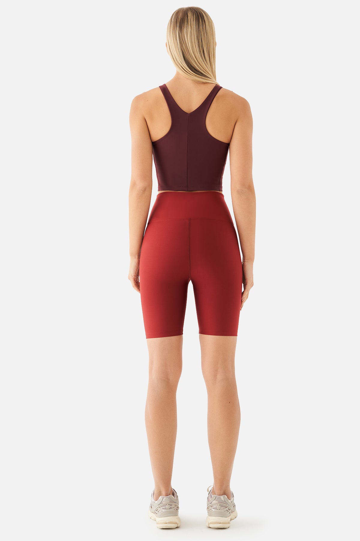 Violet Biker Bordo Spor Tayt - 5