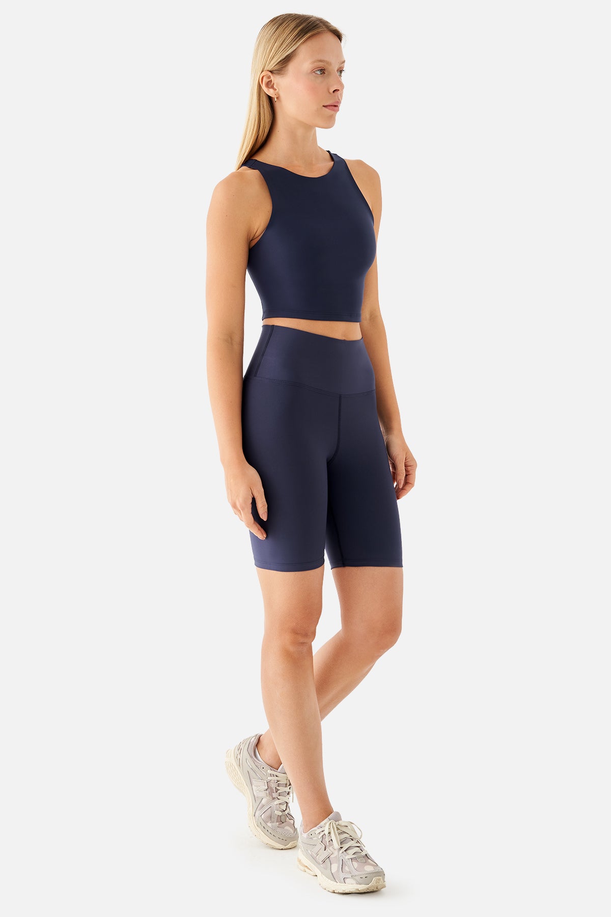 Violet Biker Lacivert Spor Tayt - 4
