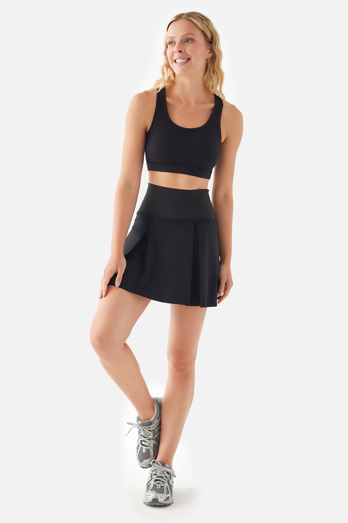 Vivian Spor Siyah Tenis Eteği - 3